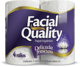 Papel Higiénico Facial Quality 4 pzas